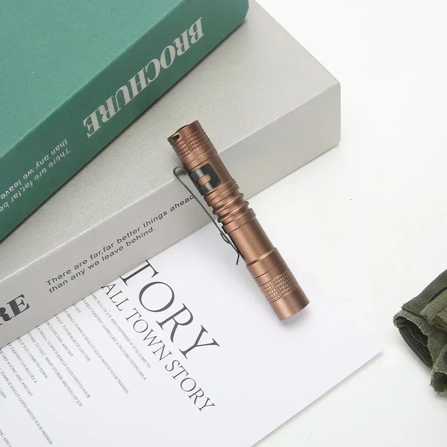 Portable Mini LED Pen Flashlight With Pen Clip Handheld Ultra Pocket Torch Use AAA Battery For Outdoor Camping Emergency Lamp