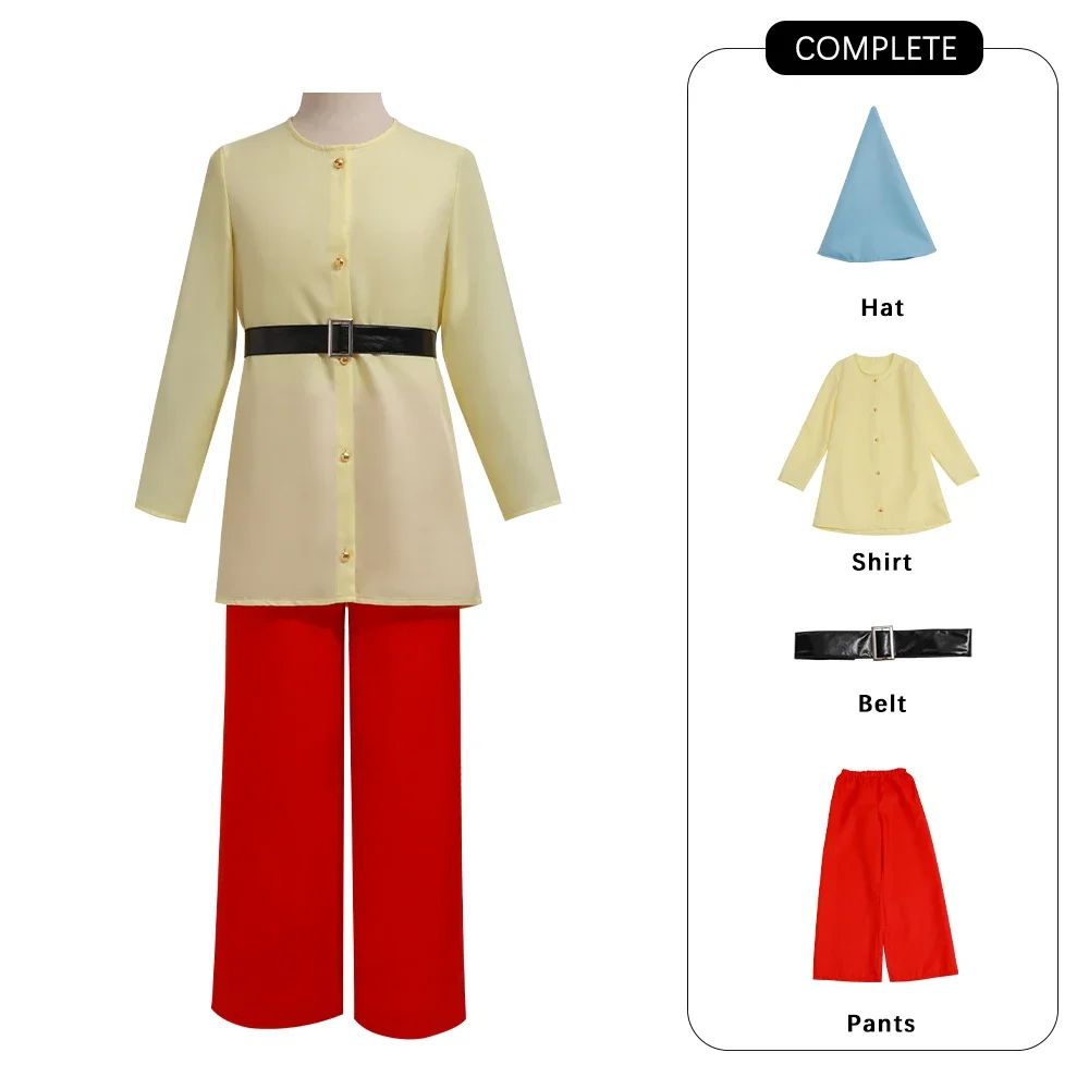 Anime Seven Dwarfs Cosplay Costumes Snow White Cosplay Colorful Suits Shirt Pants Hat Dwarfs Halloween Cos Unisex