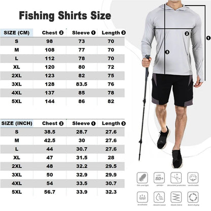 Camisas de Pesca Infantis FPS 50+ Camisa de Pesca de Manga Longa com Máscara de Gola Protetora Touca Mantenha a Cabeça e o Rosto Aquecidos Caminhadas ao Ar Livre Corridas