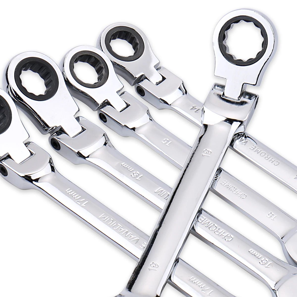 10mm Ratchet Wrench of Keys Spanner Set Hand Tool 72-Tooth Ratcheting Flexible Head Mirror Finish 10mm Auto and Home Repair 1 pc