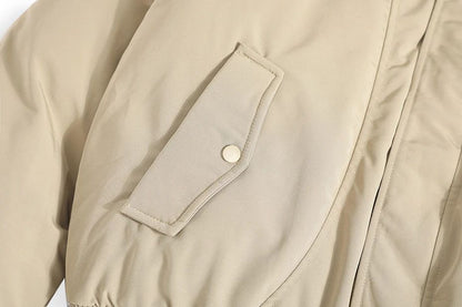 ?Mirrordust?Men Winter Jackets Thicken Warm Parkas Coat Vintage Fur Collar Padded Jackets Casual Loose Jackets Outwear