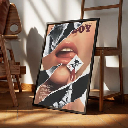 Sexy Female Celebrities Magazine Playboy Canvas Painting Poster HD Quality Poster Wall Art Painting Study Room Wall Decor