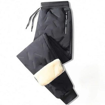 Cotton Pants Men Winter Lambswool Padded Thickened Warm Men Pants Hundreds of Large Size Men Windproof Down Cotton Pants