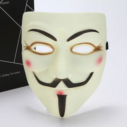 Multi Style V for Vendetta Anonymous Mask Silver V Smile Masks Anime Halloween Cosplay Guy Fawkes Masque Adults Joker Gold Mask