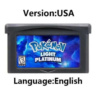 Cartucho de Jogo GBA Console de Videogame 32 Bits Card da Série Pokemon Crown Clover Unbound Quetzal Glazed Gaia Emerald Legacy