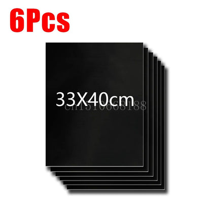1-6Pcs BBQ Grill Mat Non-stick Mat Heat Resistant Grill Mat Outdoor Baking Reusable Barbecue Party Mat 40x50cm 33x40cm