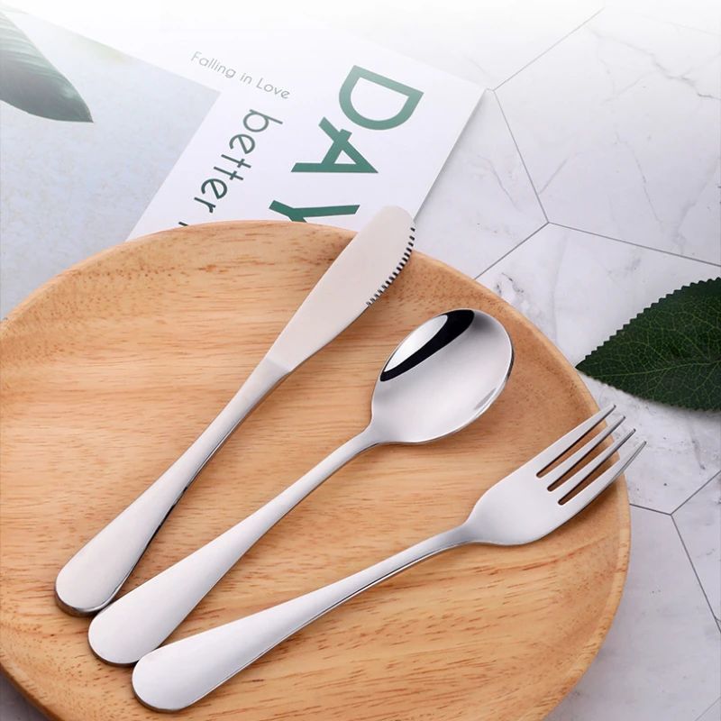 Creative Kids Stainless Steel Knife Fork and Spoon Set Home Steak Knife  Coffee Spoon, Stirring Spoon