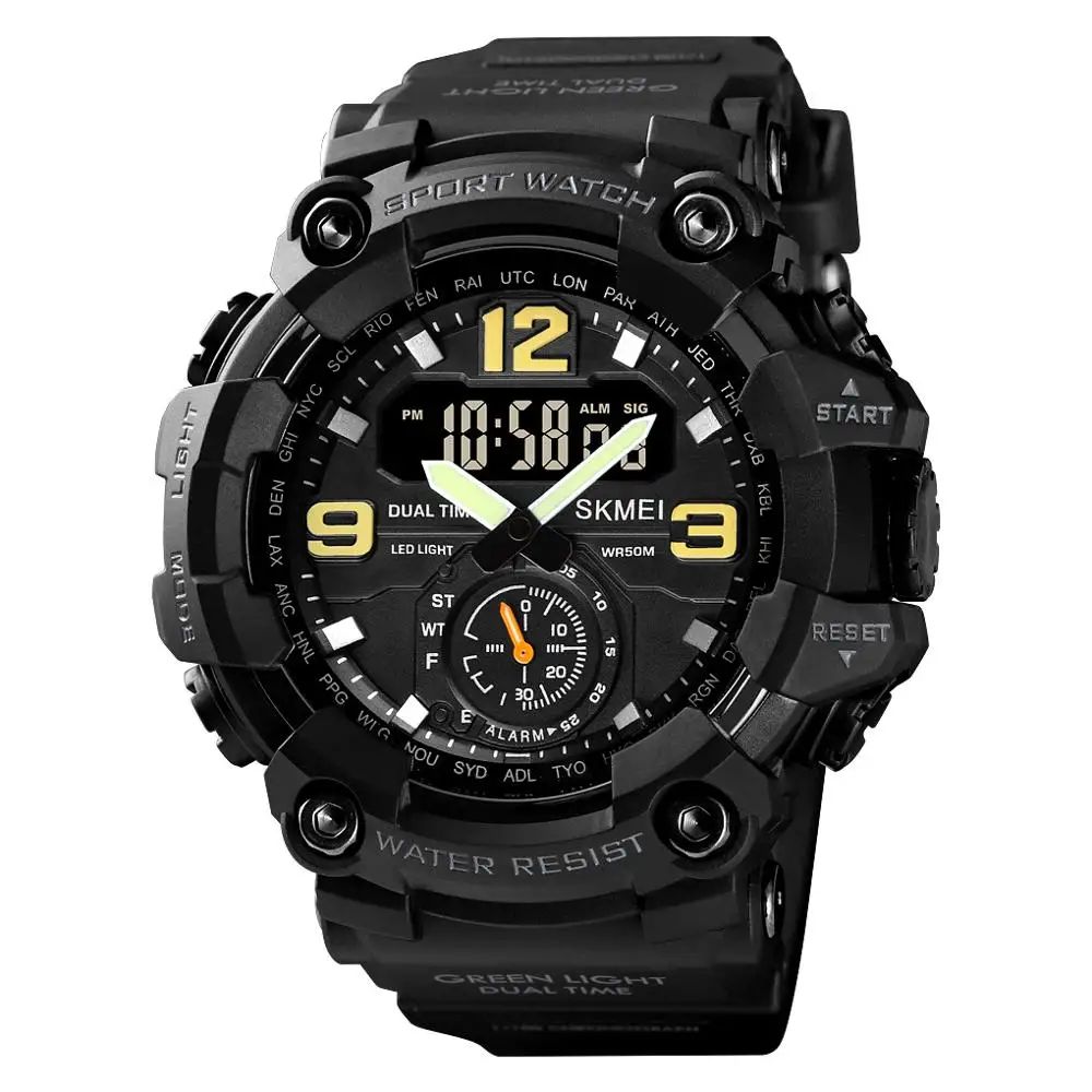 SKMEI 1637 Military Digital Watch for Men Camouflage Waterproof Wristwatch Mens Shockproof Sport Quartz Clock 1384 Montre Homme