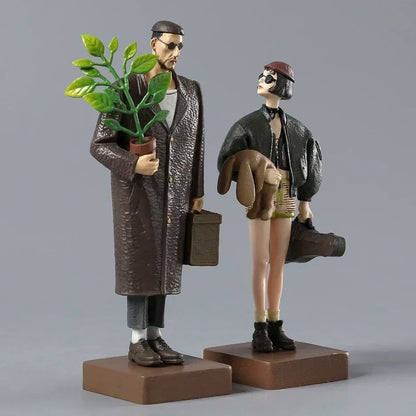 2pcs The Professional Leon Mathilda PVC Figure Toy Statue Doll Gift