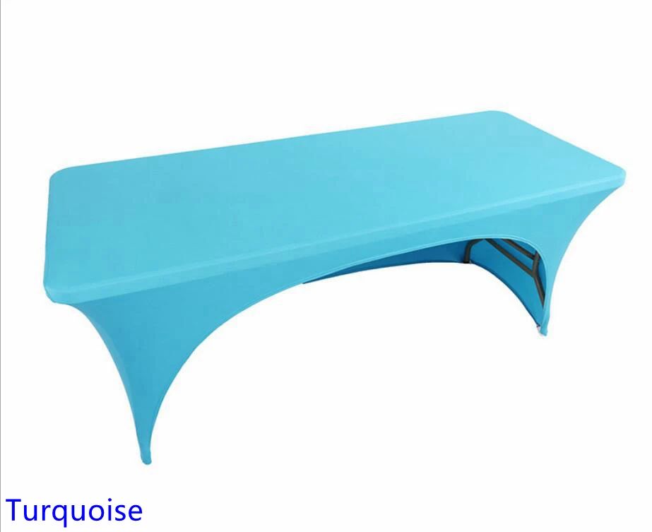 Wedding Spandex Table Cloth Cover Rectangular One Side Open Hotel Banquet Birthday Party Show Decoration Nice Look Design