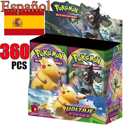 Novas Cartas Pokémon Espanholas em Inglês Francês COROA ZENITE TEMPESTADE PRATEADA Origem Perdida Estrelas Radiantes Cartas Pokémon Coleção Brinquedos