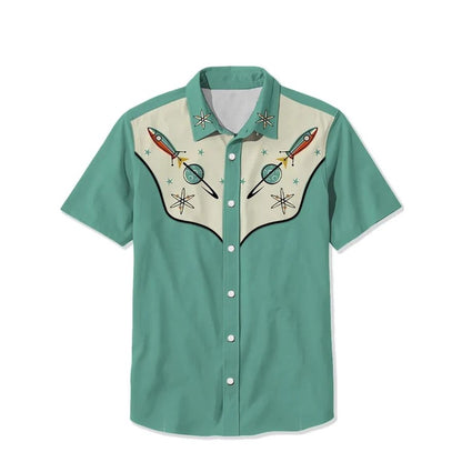 Men's Shirt Summer Casual Fashion Short Sleeved Shirt For Men Loose Breathable H