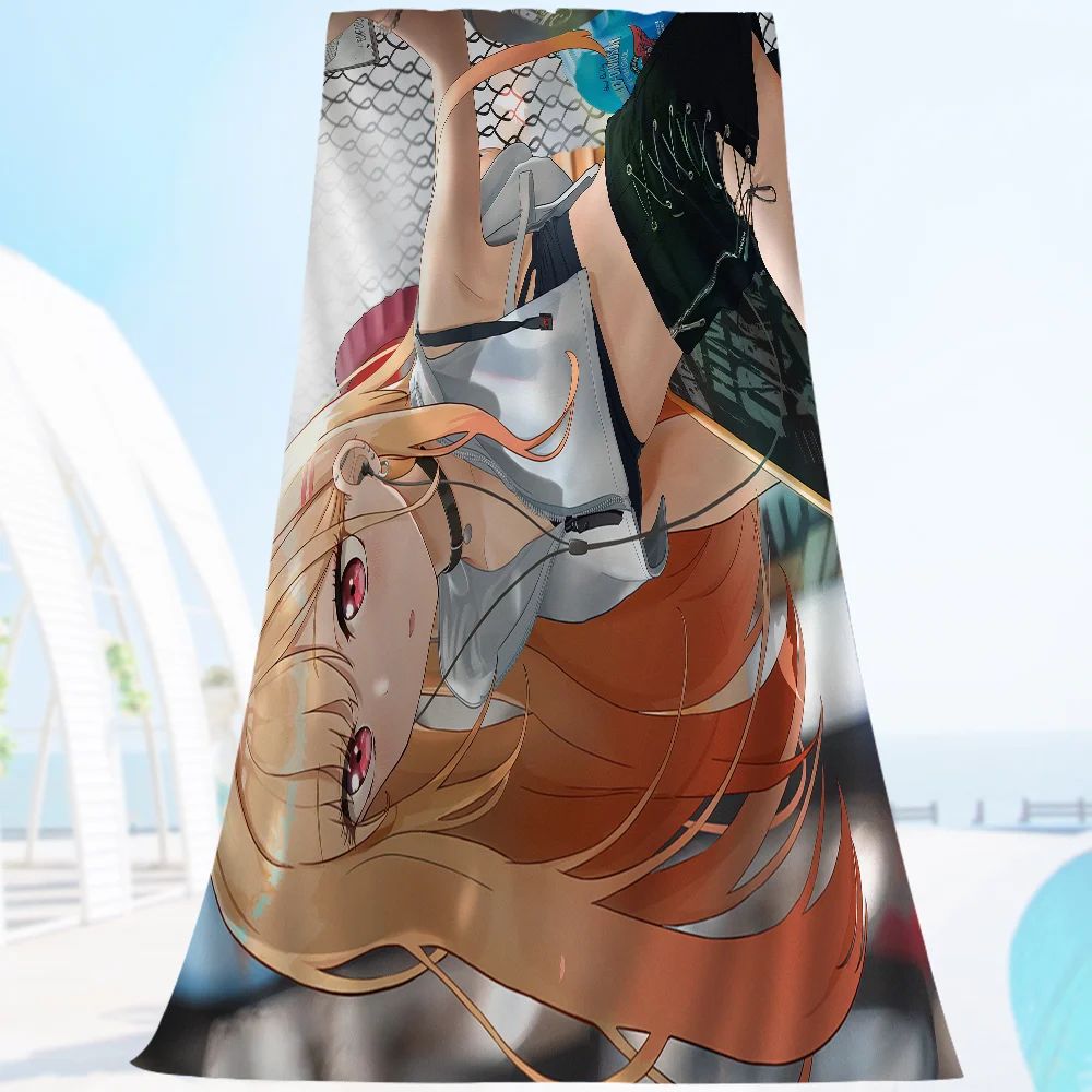 My Dress Up Darling Cartoon Beach Towel Cute Kawaii Room Decor Bath Girls Children Hand Towels For Bathroom Shower