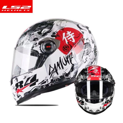 Capacete de motocicleta LS2 FF358 Capacete integral LS2 Draze para homens e mulheres Capacete de corrida de moto com casco de ABS Cascos Para Moto Aprovado pela ECE