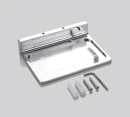 Zinc alloy, bathroom storage rack, wall mounted bathroom storage tray, mirror vanity storage rack