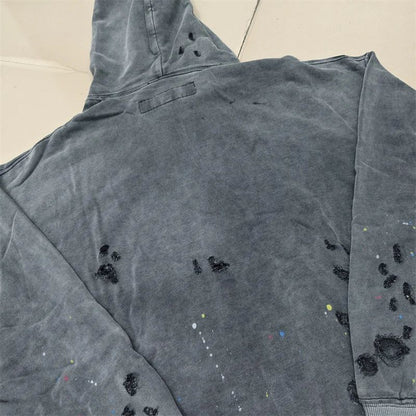 2025 Calças de Moletom NBHD Soltas Unissex de Alta Qualidade com Lavagem Pesada Retrô e Tinta Espirrada Calças de Pista Moletom Neighborhood