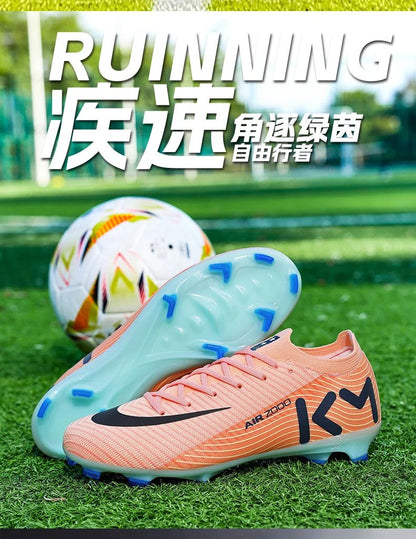 New Men Women Football Field Boots Studded Comfortable Unisex Soccer Shoes Cleats Ultralight Professional Sneakers Comfortable