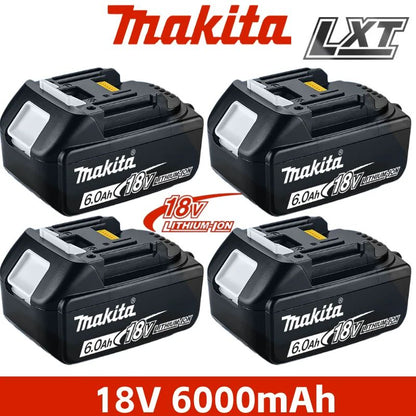 Bateria recarregável Makita 18V 6.0AH 9.0AH 100% original, bateria para ferramenta elétrica Makita BL1840 BL1830B BL1830B, carregador 18V