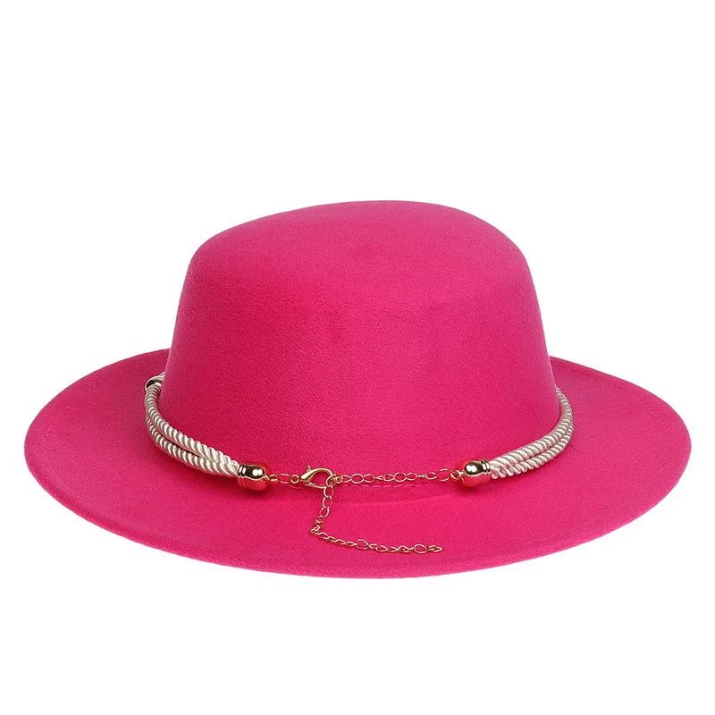 British Style Felt Fedora Jazz Hat Elegant Wedding Party Trilby Lightweight Unisex Fashionable Headwear