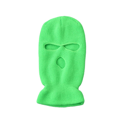 Men's Winter Knitted Balaclava, Windproof Ski Mask, Warm Wool Motorcycle Hat