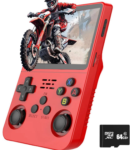 R36S Handheld Retro Game Console Classic ARKOS System 3.5 Inch Portable Video Gaming Console with Single Card for Kids Gift