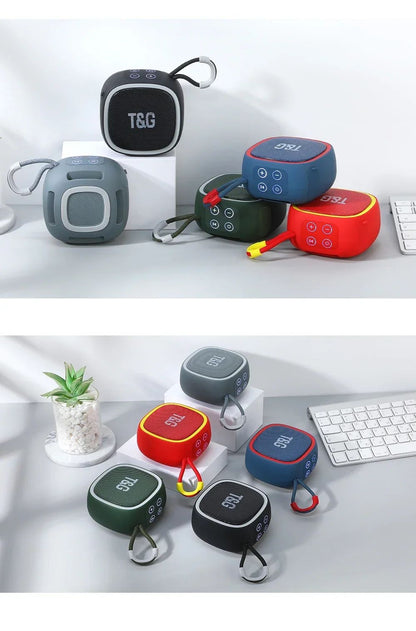 Caixa de som Bluetooth T&G TG659 Mini Sem Fio Potente à Prova D'água TWS Bluetooth 5.3 com Alto-falante HIFI e Suporte para Cartão TF e Rádio