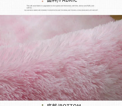 Super Soft Plush Round Rug Mat Fluffy White Carpets For Living Room Home Decor Bedroom Kid Room Decoration Salon Thick Pile Rug