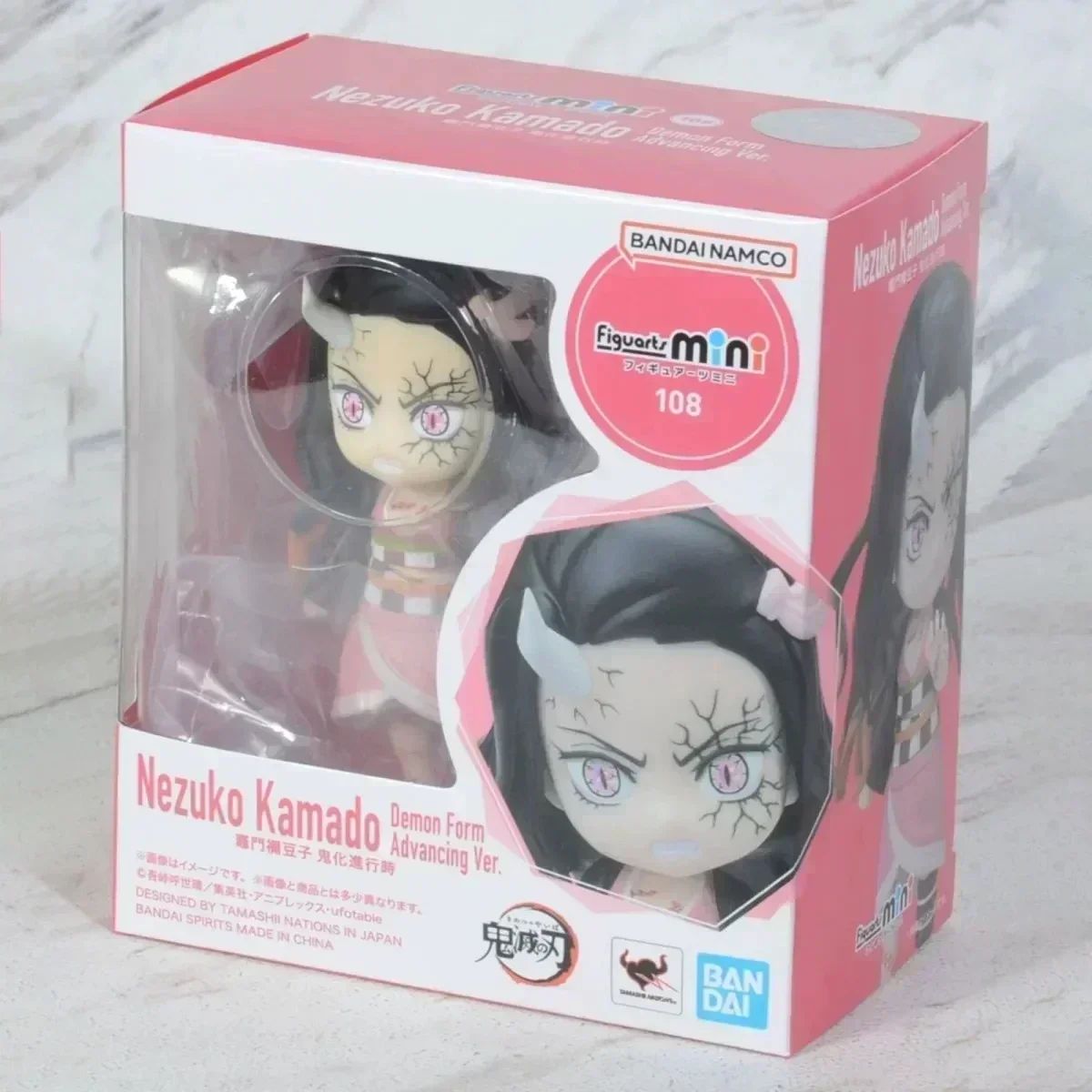 Em estoque Bandai Figuarts 100% original mini Demon Slayer Shinobu Kocho & Kamado Tanjirou Uzui Tengen Nezuko Anime Figure Toys WY