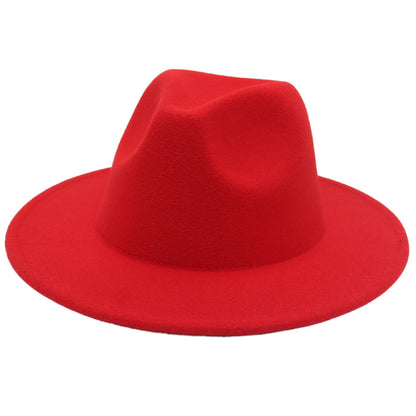 Women Fedora Hat Autumn Winter Luxury Men Top Hats Trendy Formal Wedding Decorate Black Green White Panama Cap Fedoras Gorras