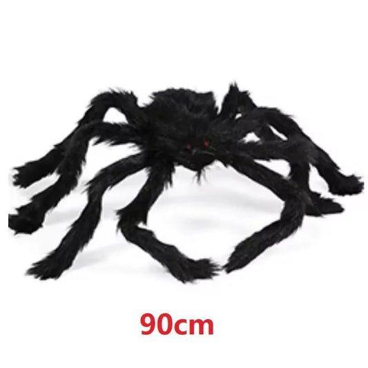 3/2/1pcs Halloween Decor Giant Black Plush Spider Halloween Party Bar Haunted House Horror Props Outdoor Scary Large Spiders