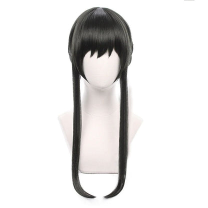 Anime spy x family Yor Forger Cosplay Costumes Red Sweater Dress Suit Casual Wear Black Braid Wig Halloween Costume For Women