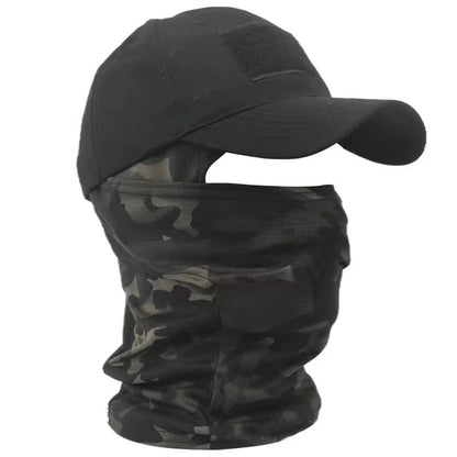 Balaclava Baseball Caps Full Face Mask Set Men Summer Snapback Sun Hat Outdoor Hunting Camouflage Balaclava