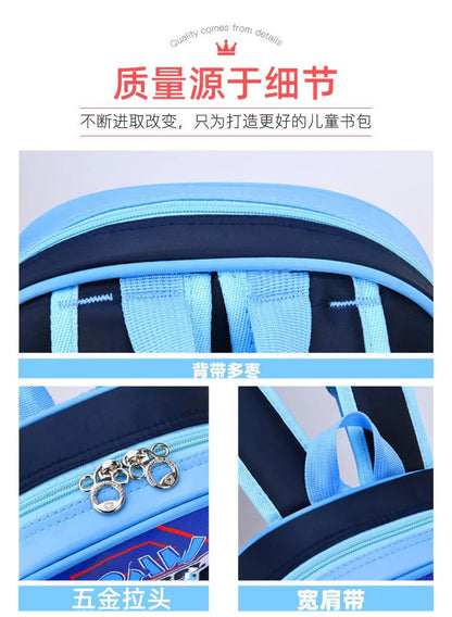 Kindergarten children schoolbags spine protection and load reduction boys and girls backpacks lightweight printed backpack