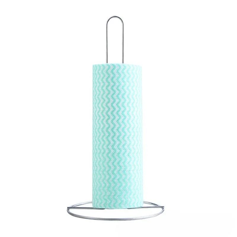 Bathroom accessories Vertical Wrought Iron Tissue Holder Creative Dining Table Storage Desktop Kitchen Roll Paper Holder