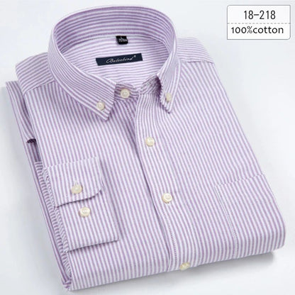 New in shirt plus size 8xL long-sleeve 100%cotton shirts for men slim fit formal plain shirt soft white black office clothes
