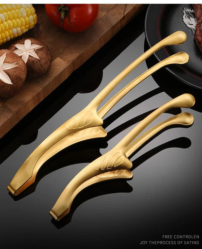 304 Stainless Steel Food Tongs Long Handle Non-slip Barbecue Tongs Steak Tongs Kitchen Cooking Tools Kitchen Accessories