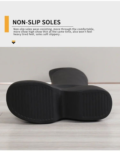 2024 Brand New Gothic Style Sexy Elegant Chunky Platform Women Ankle Boots Big Size 43 Walking Comfy Woman Shoes Platform Shoes