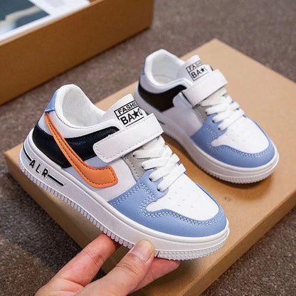 Children's Sneakers Kids Fashion Design White Non-slip Casual Shoes Boys Girls Hook Breathable Sneakers Toddler Outdoor Shoes