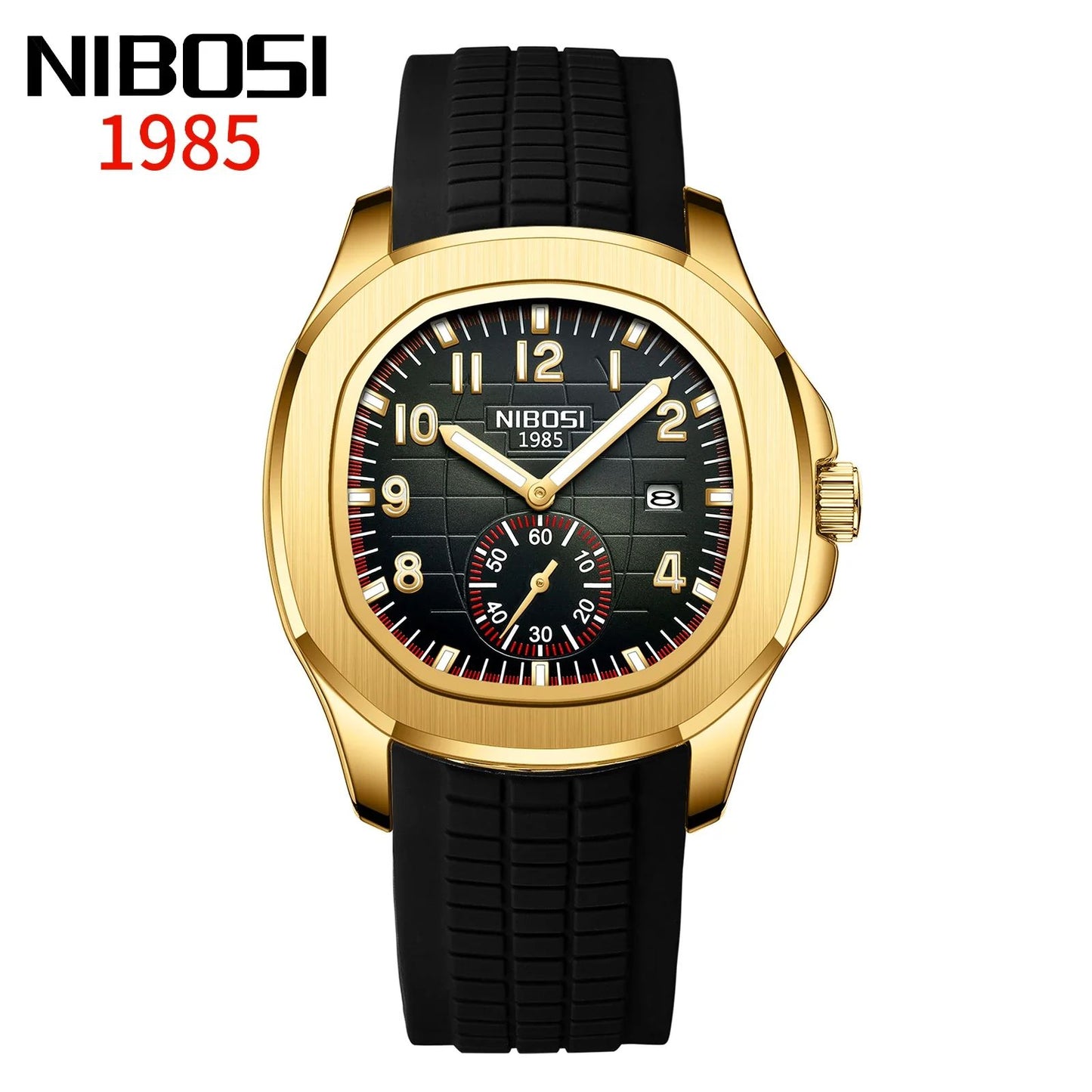 NIBOSI Sport Men Watch Top Brand Luxury AQUANAUT Quartz Watches for Men Waterproof Luminous Auto Date Male Watch Reloj Hombre