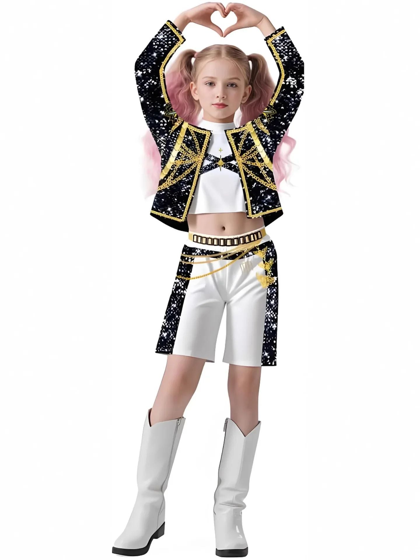 Anime Movie Kids  Cosplay Rumi Zoey Mira Cosplay Suit Clothes KPop Rumi Zoey Cosplay Costume 3D Print Costume
