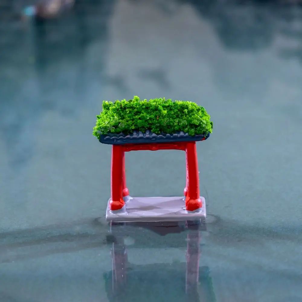 1SET Doll House Miniature Bench Stools White Chair Cute Fairy Garden Gnome Moss Terrarium Bonsai DIY Craft Home Decoration