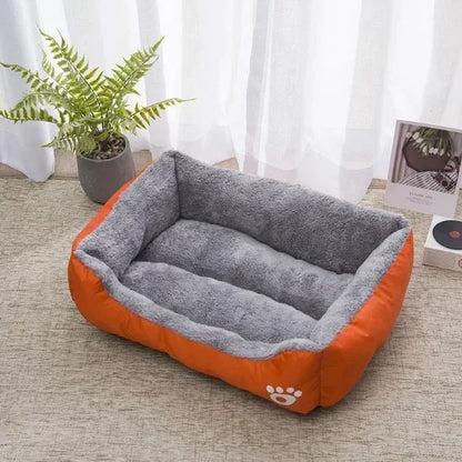 Ninho Quadrado Grande Cama para Cães de Grande Porte S-3XL Cama para Cães Pequenos e Médios Ninho de Fleece Macio Sofá-Cama Grande para Cães Casa de Gatos Quente de Inverno para Animais de Estimação