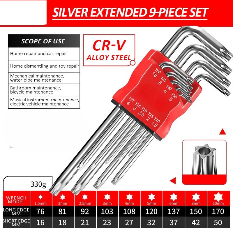 Allen Key Set?Allen Hex Wrench Screwdriver Set With Sleev Universal Torque Long Metric,for Motorcycles, Bicycles