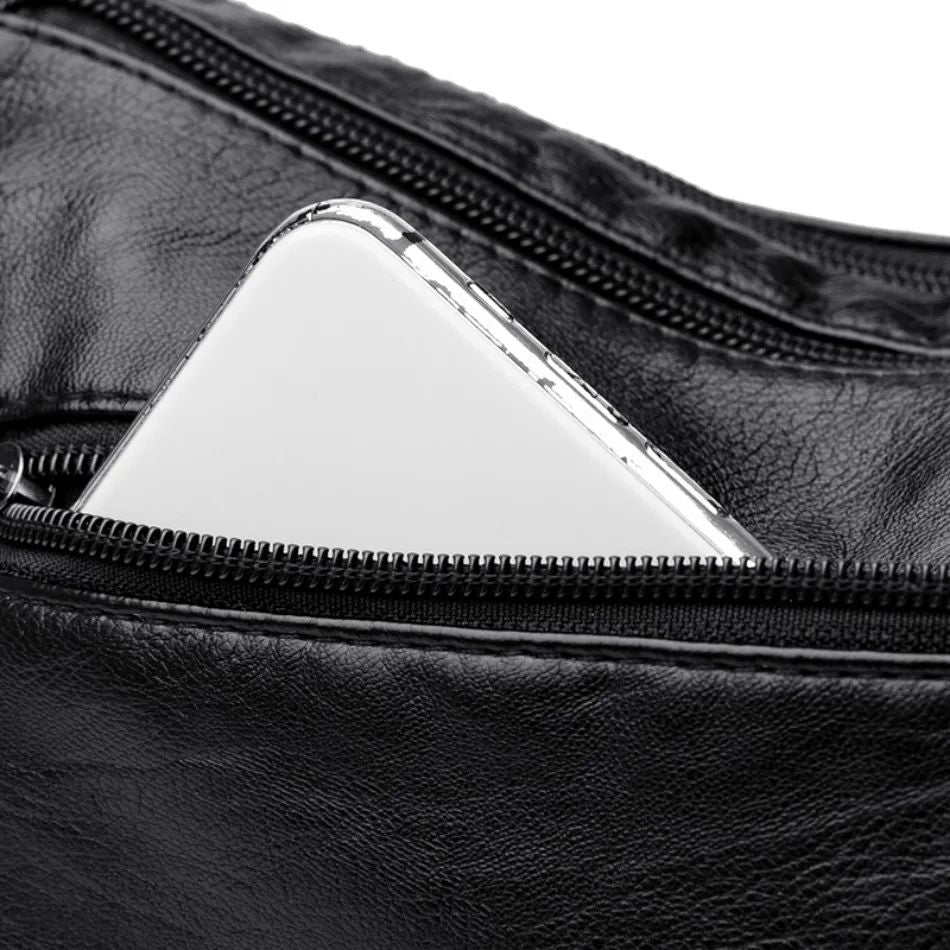 Fashion Soft Leather Crossbody Bags for Women 2025 Casual Female Multi Pocket Messenger Bags Retro Handbags Ladies Shoulder Bags