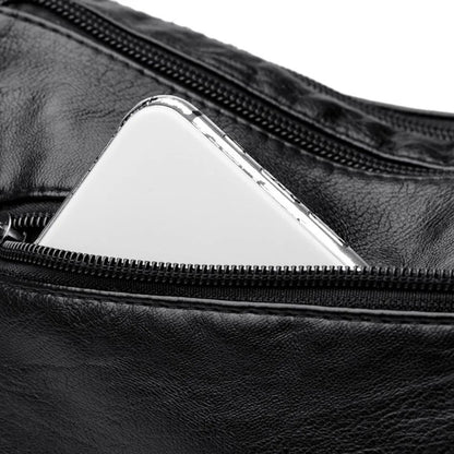 Fashion Soft Leather Crossbody Bags for Women 2025 Casual Female Multi Pocket Messenger Bags Retro Handbags Ladies Shoulder Bags