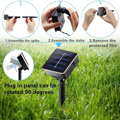 Solar Rope Lights Outdoor Blue LED PVC Tube Fairy String Light Garden Wedding and Birthday Outdoor Holiday Home Decoration