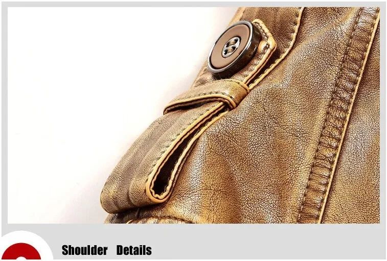 Men Slim Warm Washed Leather Motorcycle Jacket High Quality Leather Jacket Mens Standing Collar Coat Plus Size 4XL Long Parkas