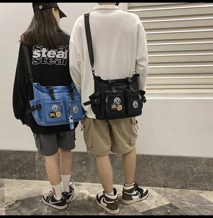 Japanese Harajuku School Bags for Teenage Girls Casual Fashion Crossbody Bag New Trendy Shoulder Bag Student Backpack Hand Bags