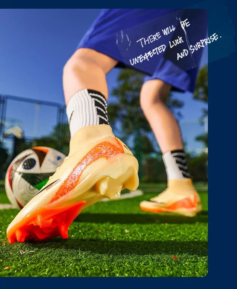 Men Soccer Shoes Society Professional Soccer Cleats Adult Fast Turf Training Football Shoes Outdoor Futsal Football Field Boots