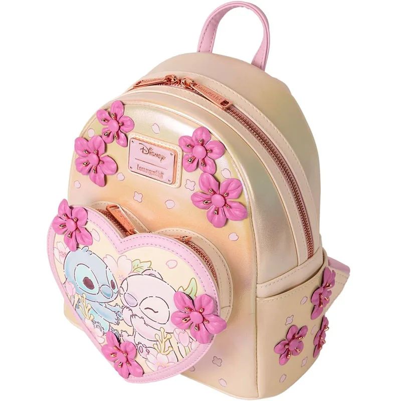 Nova carteira mochila mini Loungefly Disney A Bela e a Fera Bela Vitral Retrato